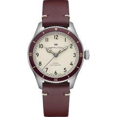 Hamilton H76265810 Khaki Aviation Pilot Pioneer 38mm Automatic Burgandy