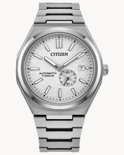 Citizen BN0180-80A Zenshin Mechanical Super Titanium Small Seconds Silver Dial