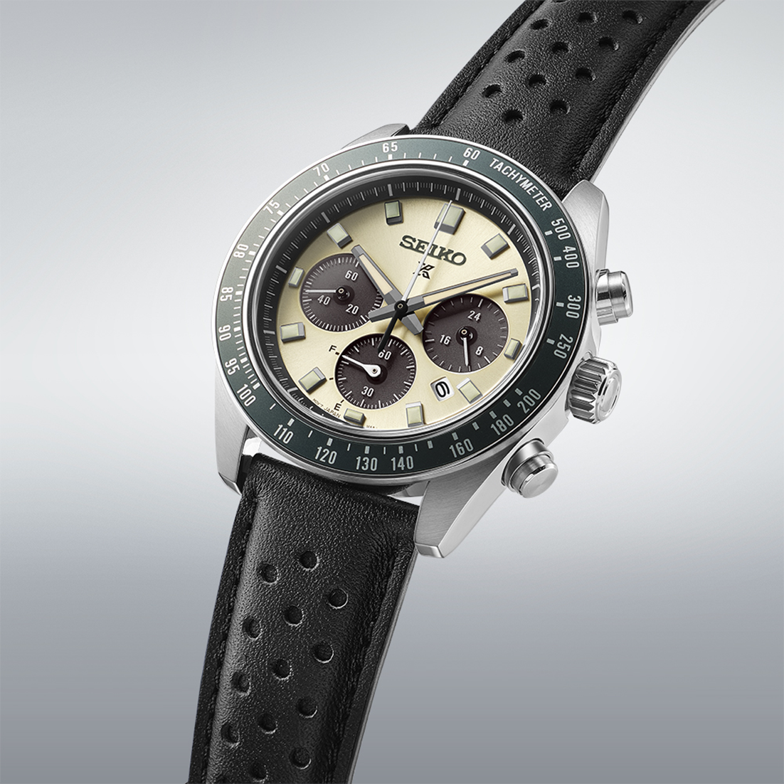 Seiko Prospex SSC943 Speedtimer Champagne Dial Green Bezel Solar Seiko Prospex SSC943 Speedtimer Champagne Dial Green Bezel Solar