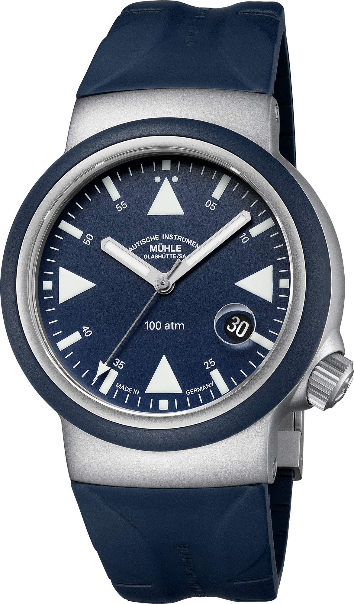 Muhle Glashutte M1-41-02-KB-II S.A.R. Rescue Timer Nautical Blue Rubber
