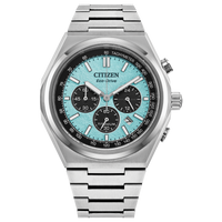 Citizen CA4610-85M Zenshin Chrono Super Titanium Tiffany Blue