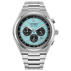 Citizen CA4610-85M Zenshin Chrono Super Titanium Tiffany Blue