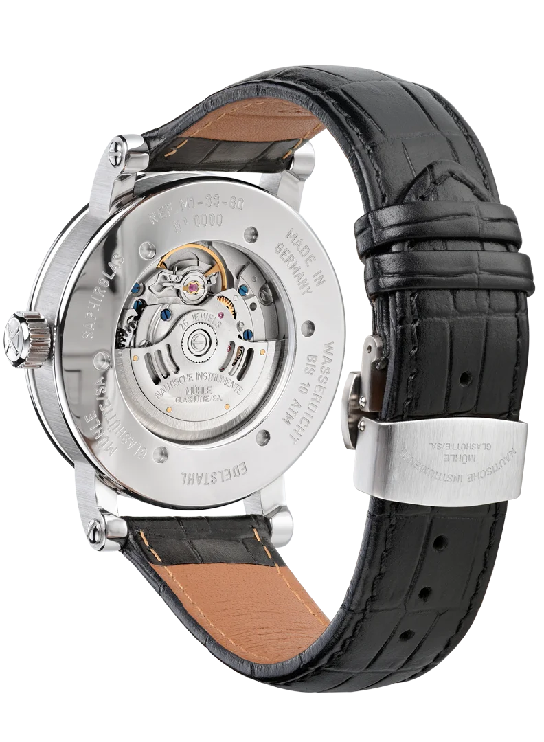 Muhle Glashutte M1-33-65-LB Teutonia II Day Date Automatic Silver Dial