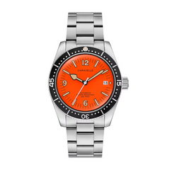 Bulova 43B177 Caravelle Sea Hunter Orange Dial Automatic 39mm Vintage