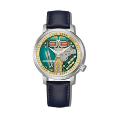 Accutron 26A213 Spaceview 314 Tuning Fork Revival Grade 5 Titanium Blue
