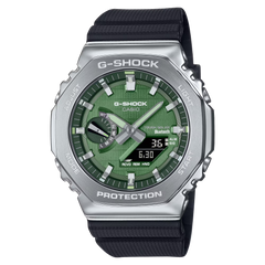 G-Shock GBM2100A-1A3 Metal Clad Casioak Vapor Green Resin Band