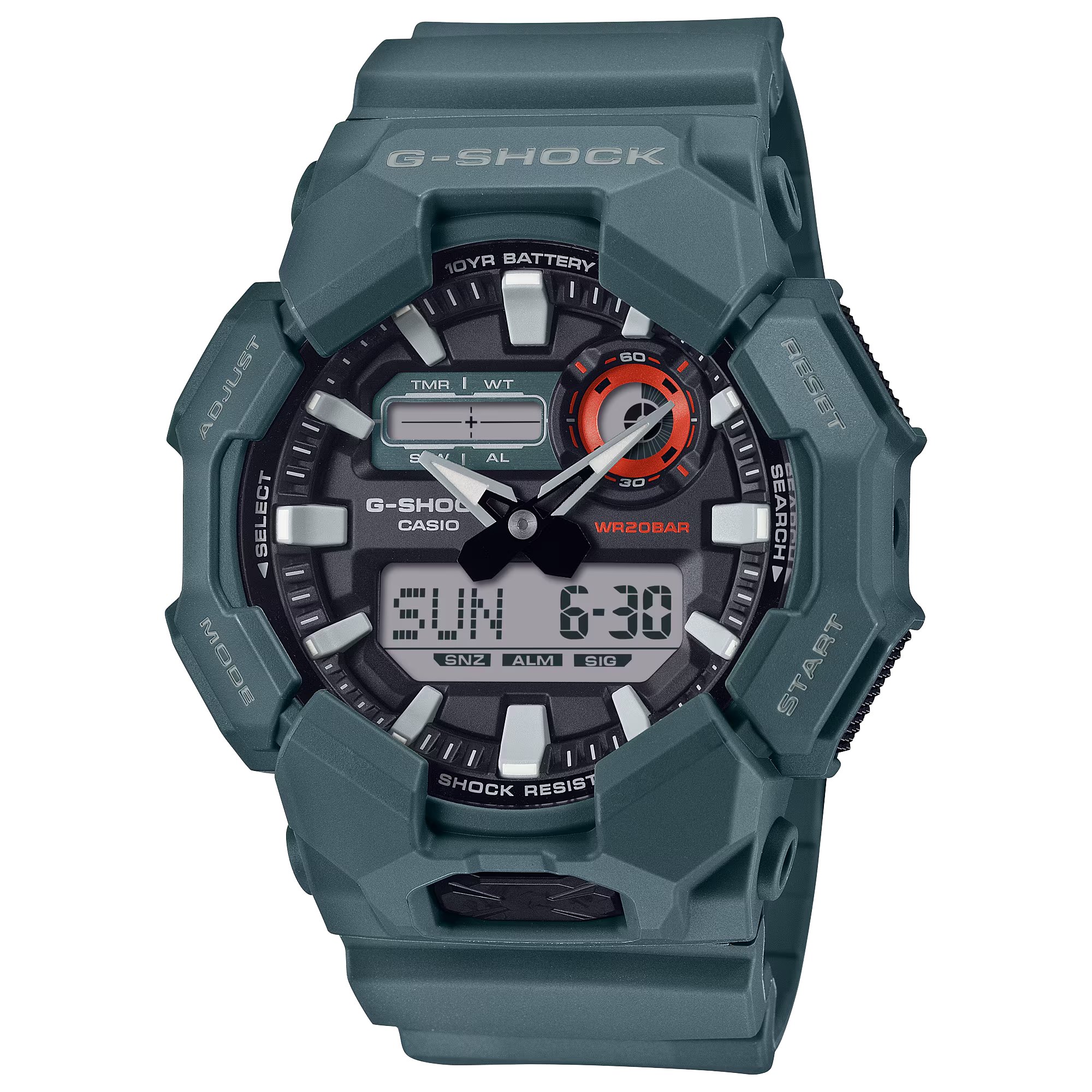 G-Shock GA010-2A Analog-Digital 10 Year High Brightness Blue Resin