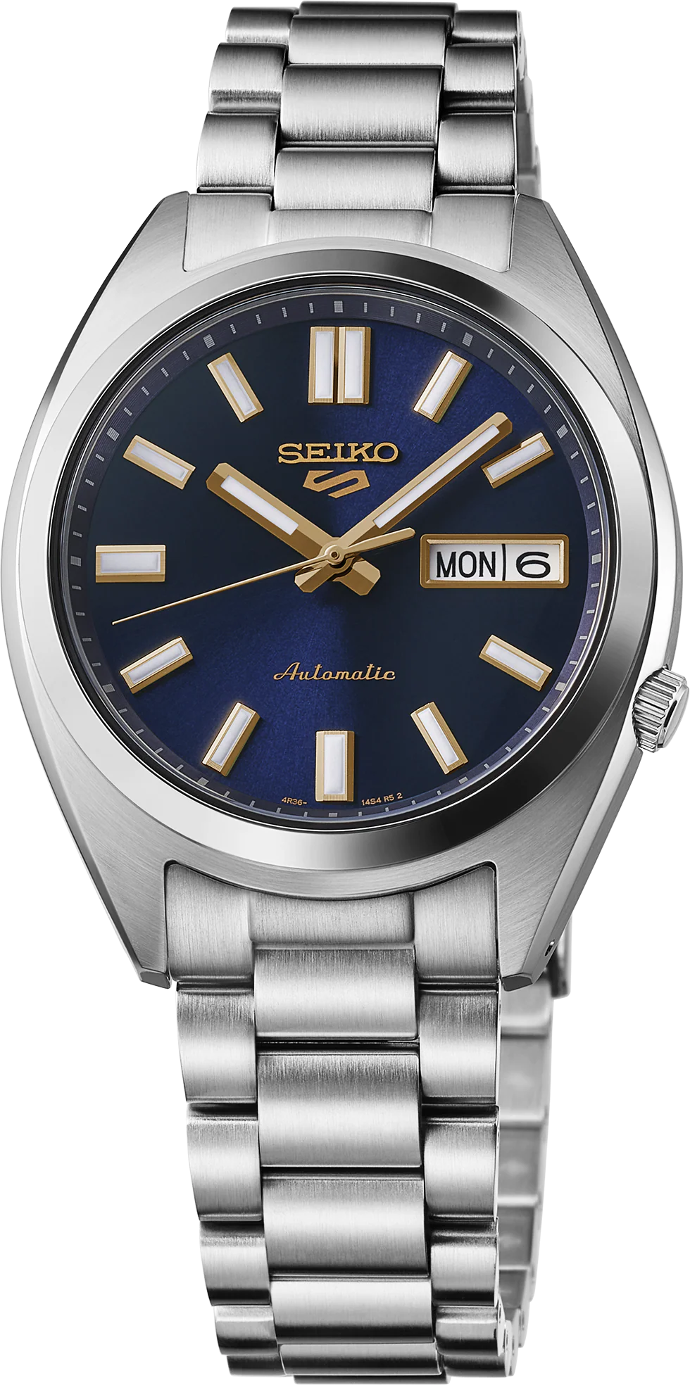 Seiko 5 Sports SRPL55 SNXS Blue Gold Dial Automatic 38mm