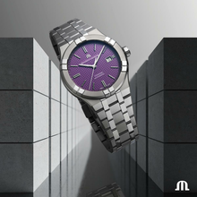 Maurice Lacroix AI6008-TT032-430-1 Aikon Automatic Titanium Purple Dial
