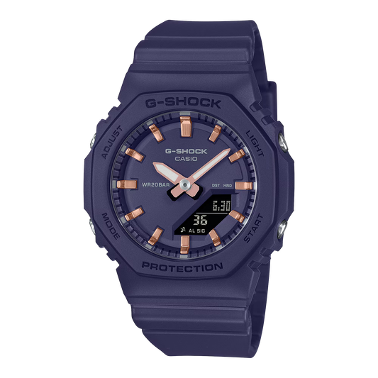 G-Shock GMAP2100M-2A Resin Octagon Blue Rose Gold Ana-Digi Ladies Watch