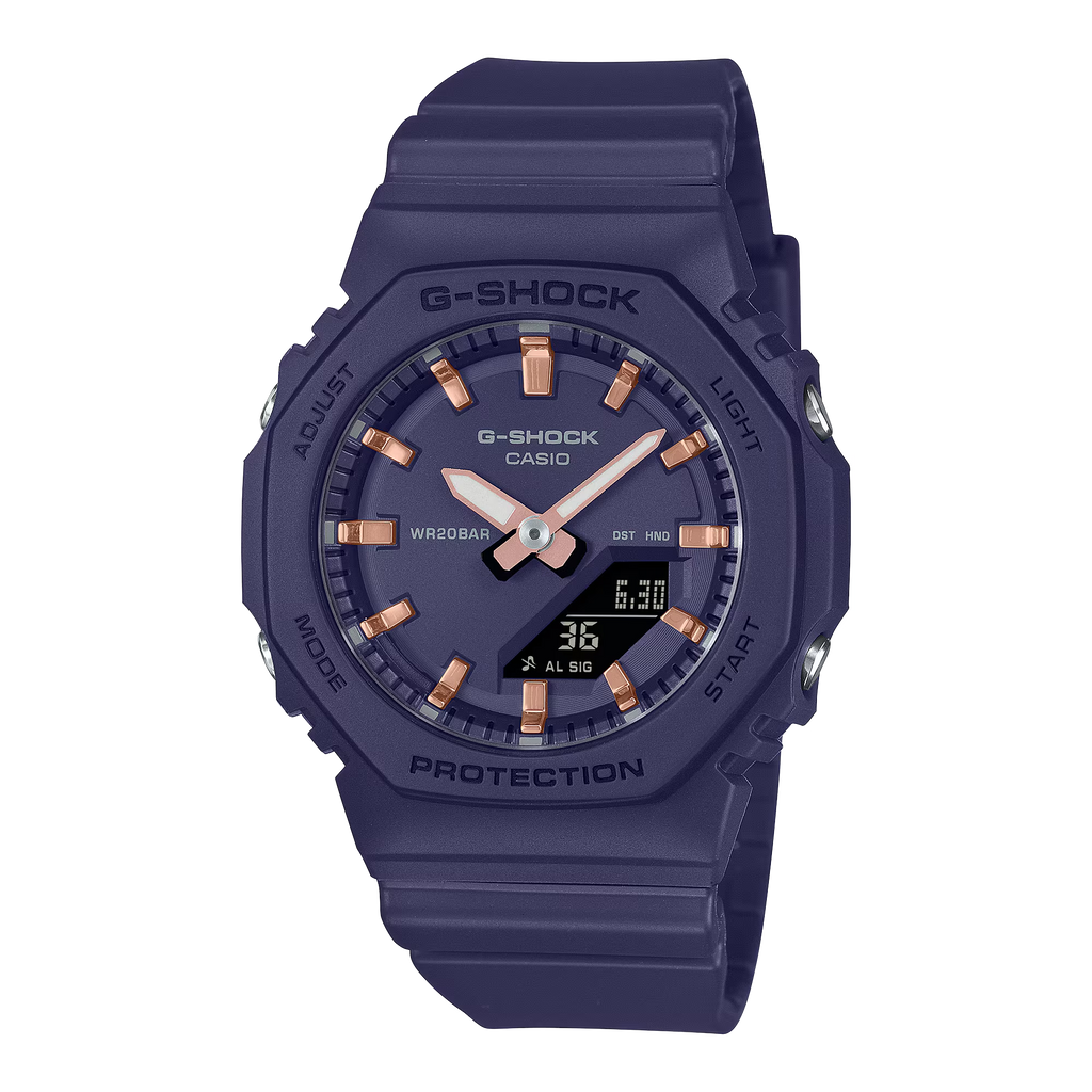 G-Shock GMAP2100M-2A Resin Octagon Blue Rose Gold Ana-Digi Ladies Watch