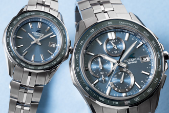 Casio Oceanus OCWS7000E-2A Manta S7000 Light Blue Dial Titanium Solar