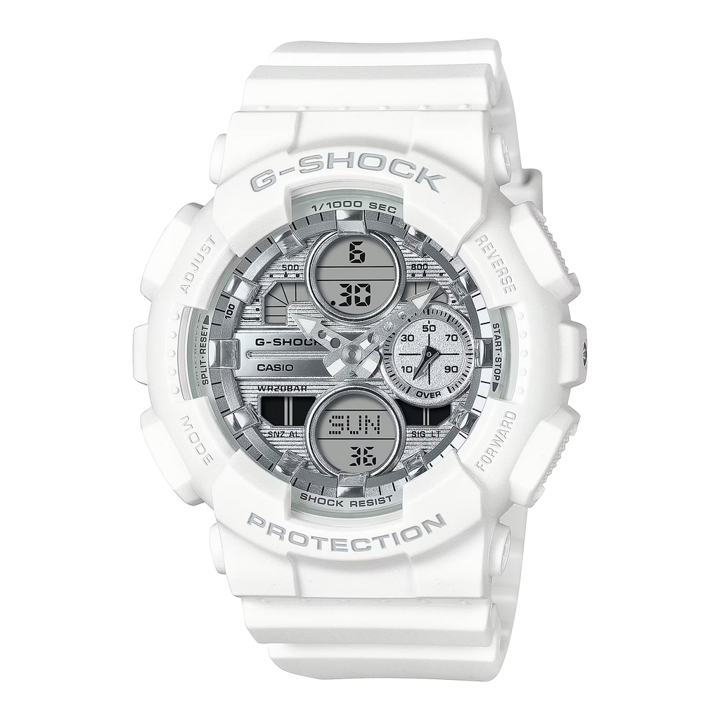 G-Shock GMAS140VA-7A White Sparkle Shine Womens Watch