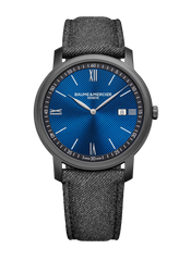 Baume et Mercier 10780 Classima Quartz Date Blue DLC 42mm