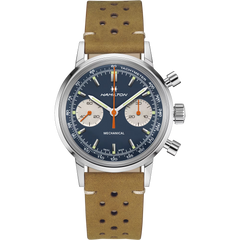 Hamilton H38429541 Intra-Matic Chronograph H Blue Dial Mechanical Bundle Set