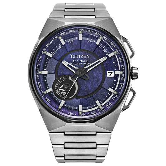 Citizen CC3097-52L Satellite Wave X GPS Super Titanium Blue Dial