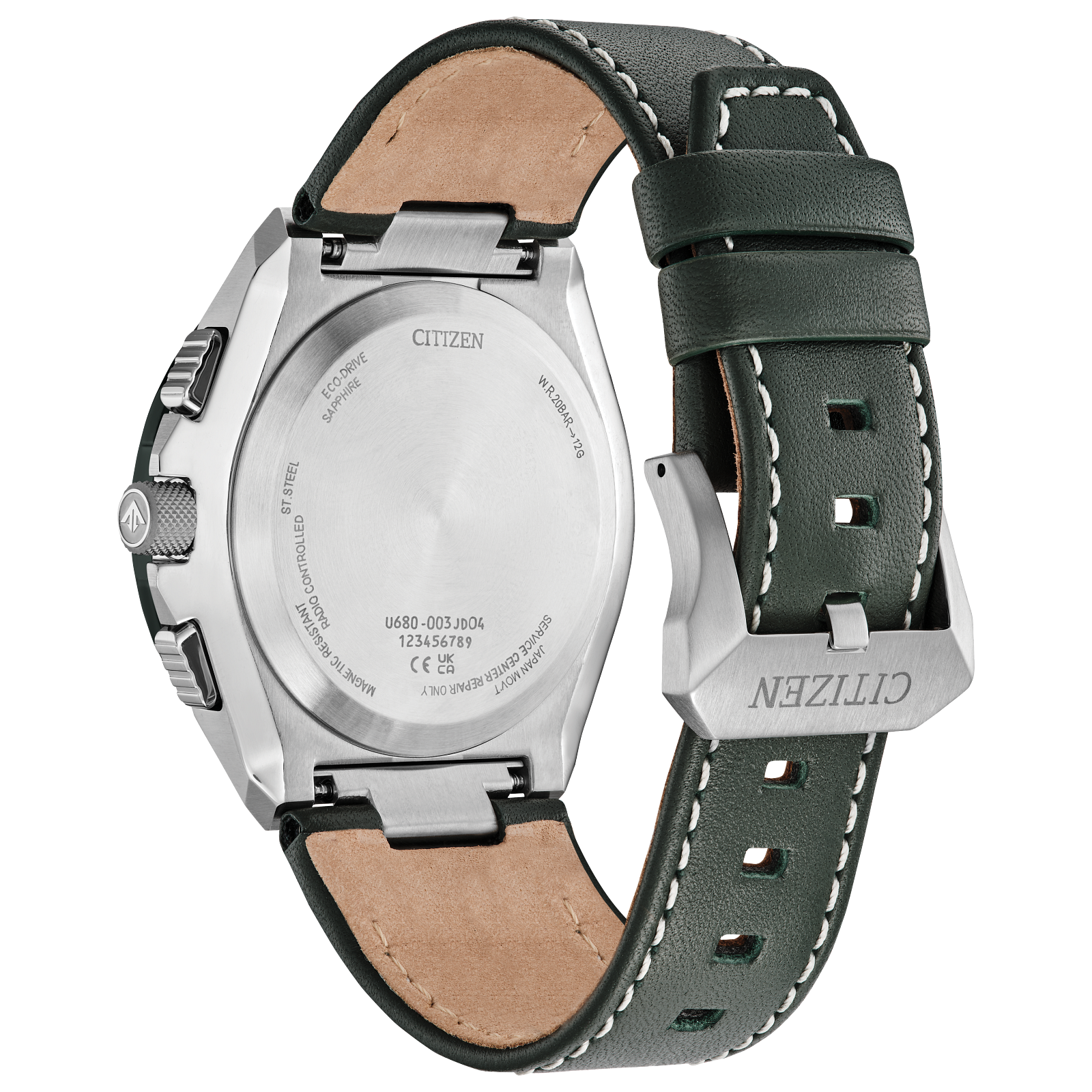 Citizen JY8147-01X Promaster Skyhawk A-T Green Leather