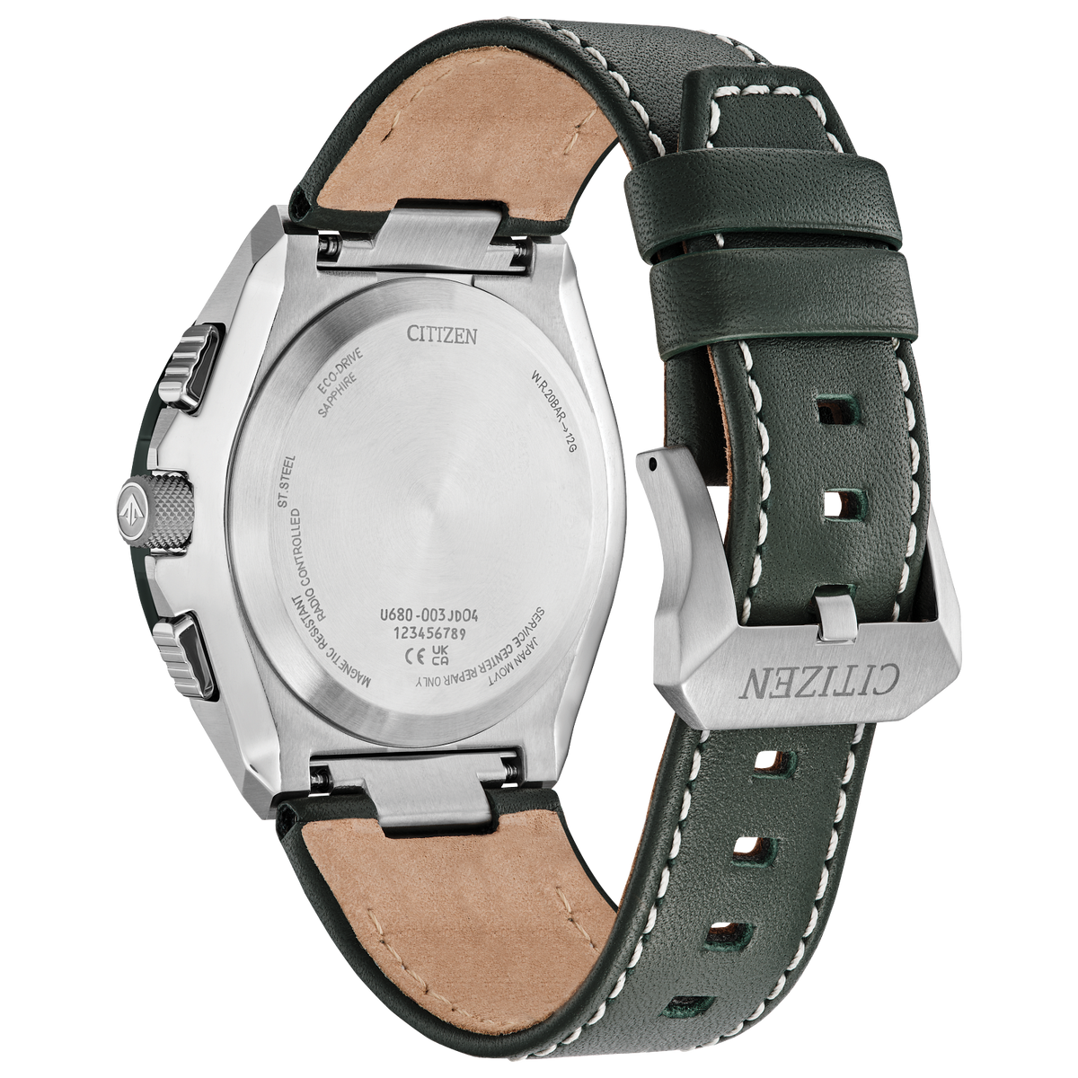 Citizen JY8147-01X Promaster Skyhawk A-T Green Leather