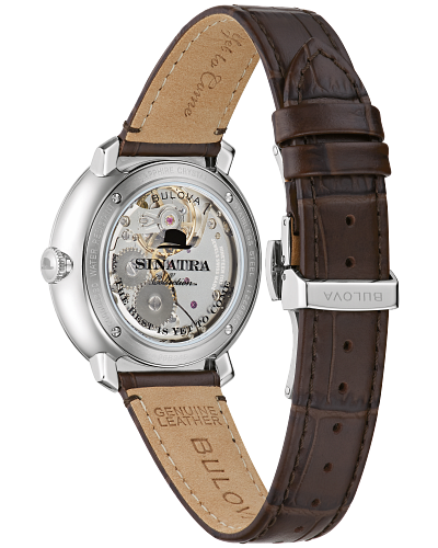 Bulova 96B345 Frank Sinatra Best is Yet to Come Gray Textured Dial Manual Wind