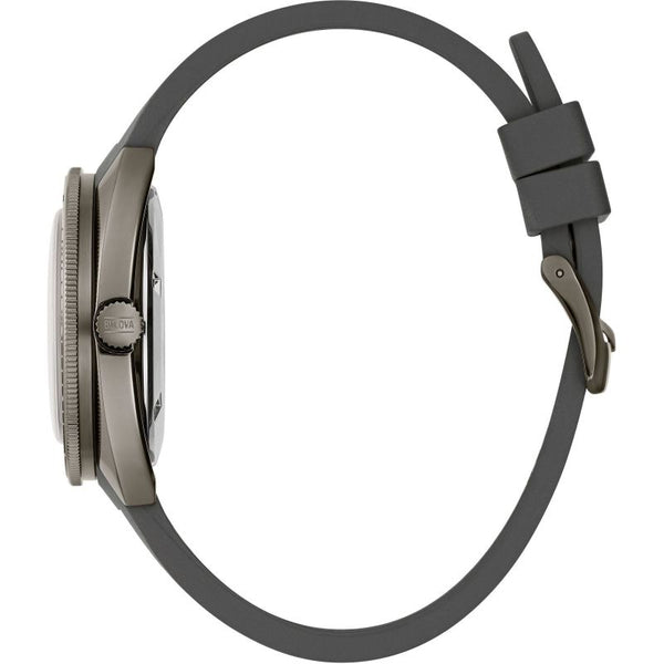 Bulova heren horloge lederen band Moon, zwart, Standaard, Modern : Bulova Bulova heren horloge lederen band Moon, zwart, Standaard, Modern : Bulova