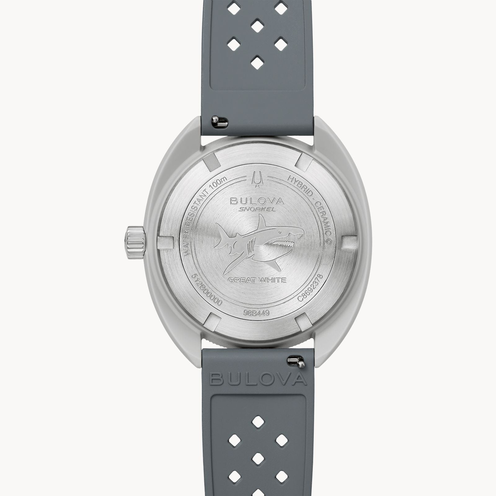 Bulova 98B449 Snorkel Great White Shark Hybrid Ceramic White Dial