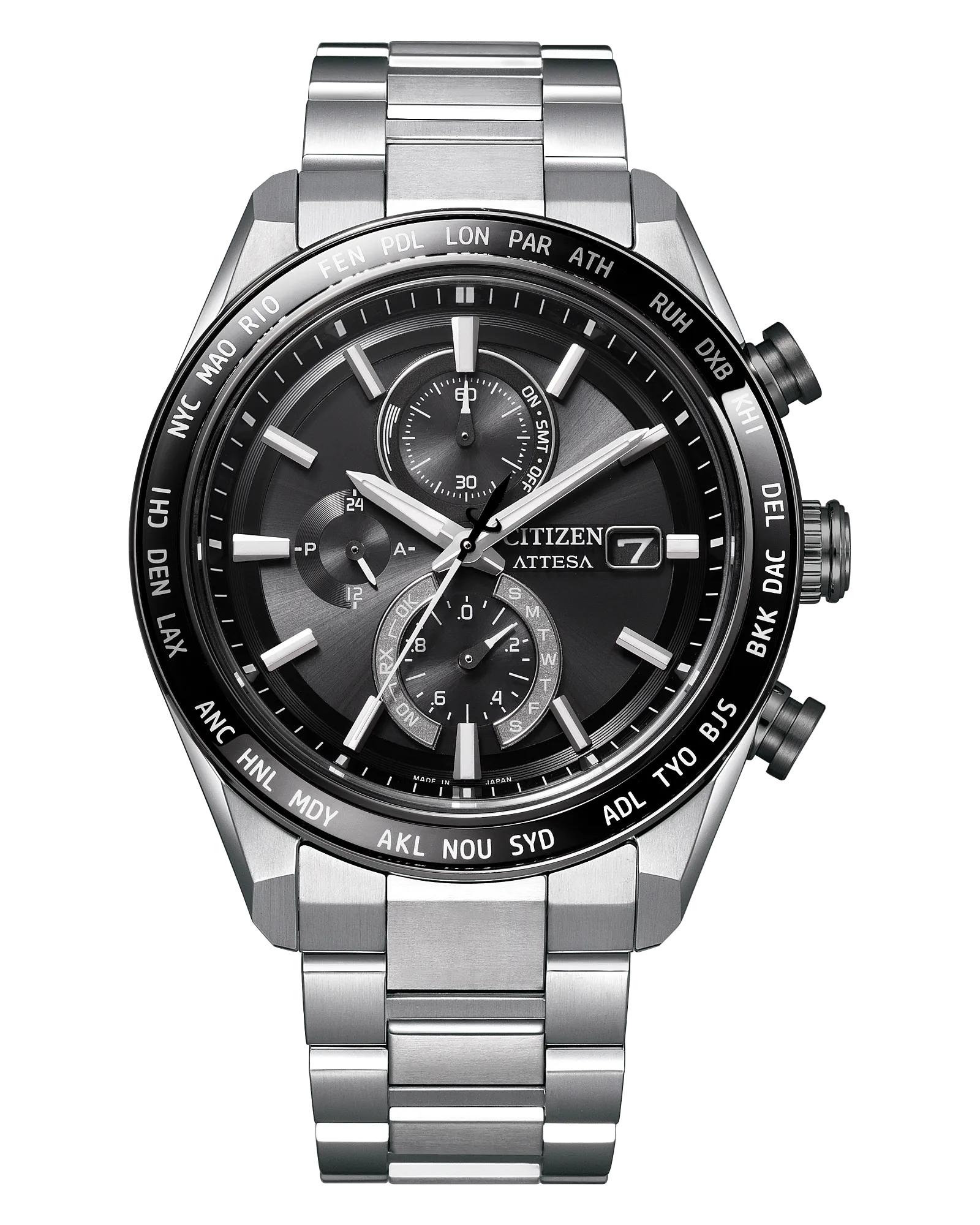 Citizen AT8295-56E Attesa Super Titanium Atomic Timekeeping Gray DLC