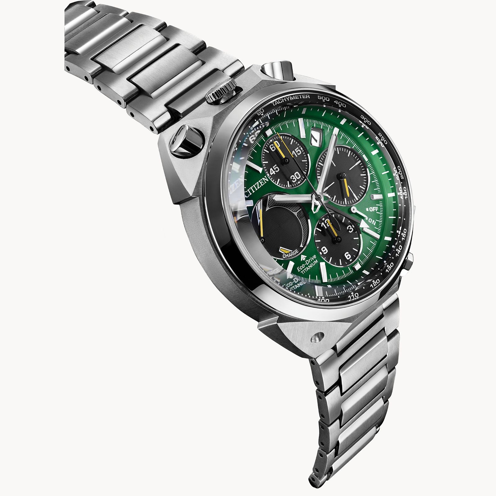 松 Citizen AV0081-51X Tsuno Chrono Racer Green Limited Edition // Pre