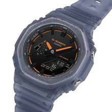 G-Shock GA2100K-2A Mysterious Smoky Light Blue Orange Ana-Digi Octagon Resin