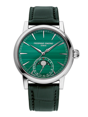 Frederique Constant FC-716MA3H8 Malachite Classic Moonphase Date 18k White Gold
