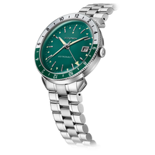 Accutron 26B205 Astronaut 1968 Attribute GMT Stainless Steel Green Dial