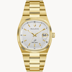 Bulova 97B223 Super Seville 262kHz Precisionist Silver Dial Gold Tone