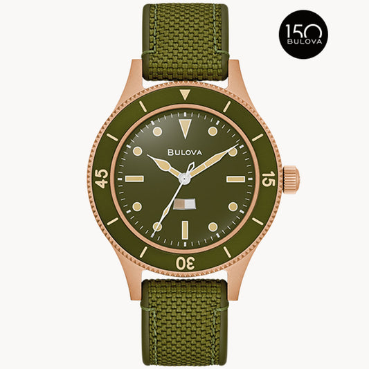 Bulova 98A324 Mil Ships CUSN8 Bronze Archive Series Automatic