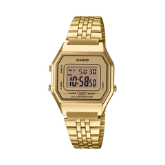 Casio Vintage LA680WGA-9VT Gold Tone Metal Digital Watch