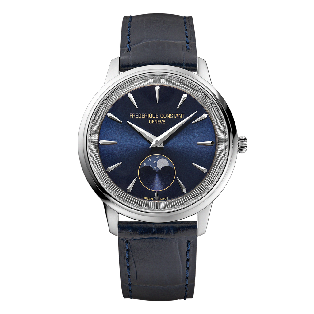 Frederique Constant FC-206N3S6 Classics Moneta Moonphase Blue Dial Quartz