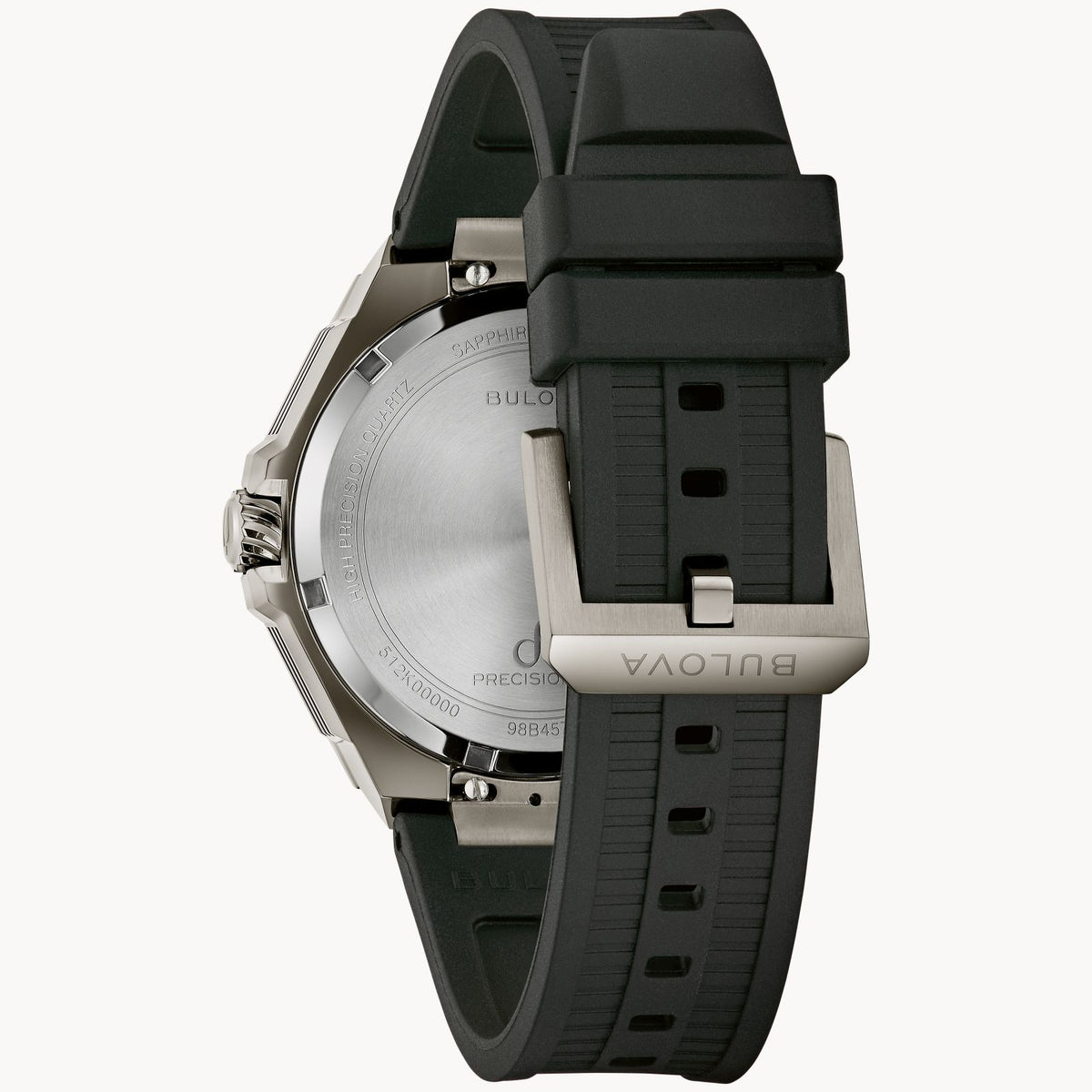 Bulova 98B457 Series X Precisionist 262kHz White Dial Gunmetal Case