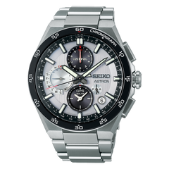 Seiko Astron SSH153 Sport Design Dual Time Chronograph White GPS Solar