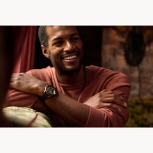 Bulova 98B421 Marine Star 262 kHz Brown Textured Dial Rose Gold