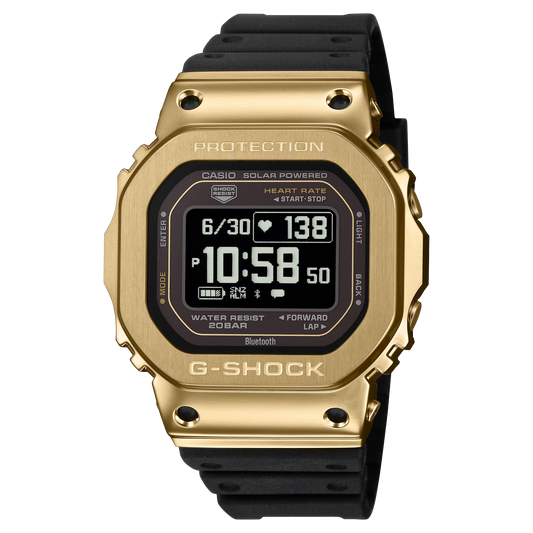 G-Shock GMH5600-9 Move MIP Display Heart Rate Monitor Gold Case Resin Band
