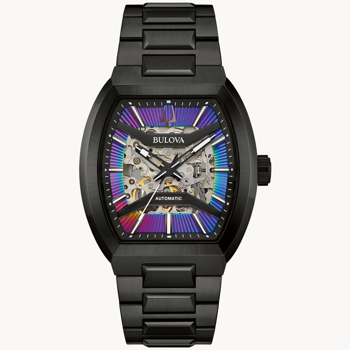 Bulova 98A320 Maquina Rainbow Semi-Skeleton Dial Avant Garde Automatic