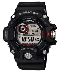 G-Shock GW9400-1 Master of G Land Rangeman Triple Sensor Black Red Resin