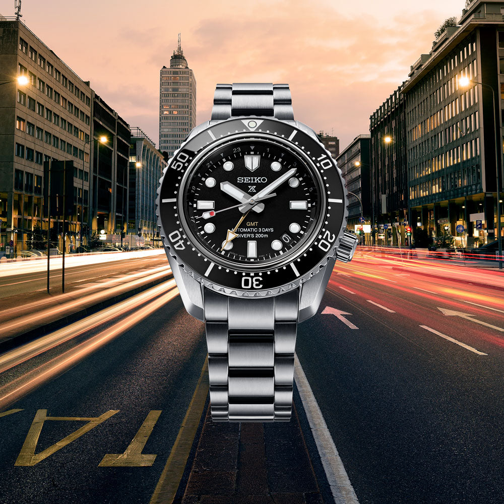 Seiko Prospex SPB383 Sea MM200 Automatic GMT Black