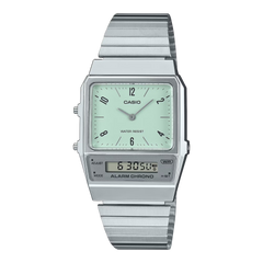 Casio Vintage AQ800E-3AVT Retro-Modern Mint Dial Ana-Digi Stainless Steel