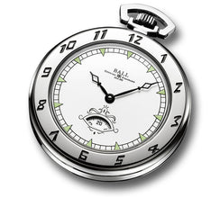 Ball PW1098E-WH Trainmaster Secometer Pocket Watch