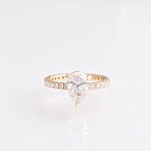 2.22 CT Pear Lab-Grown Diamond Engagement Ring