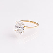 3.04ct Oval Lab-Grown Diamond Engagement Ring 14k Yellow Gold