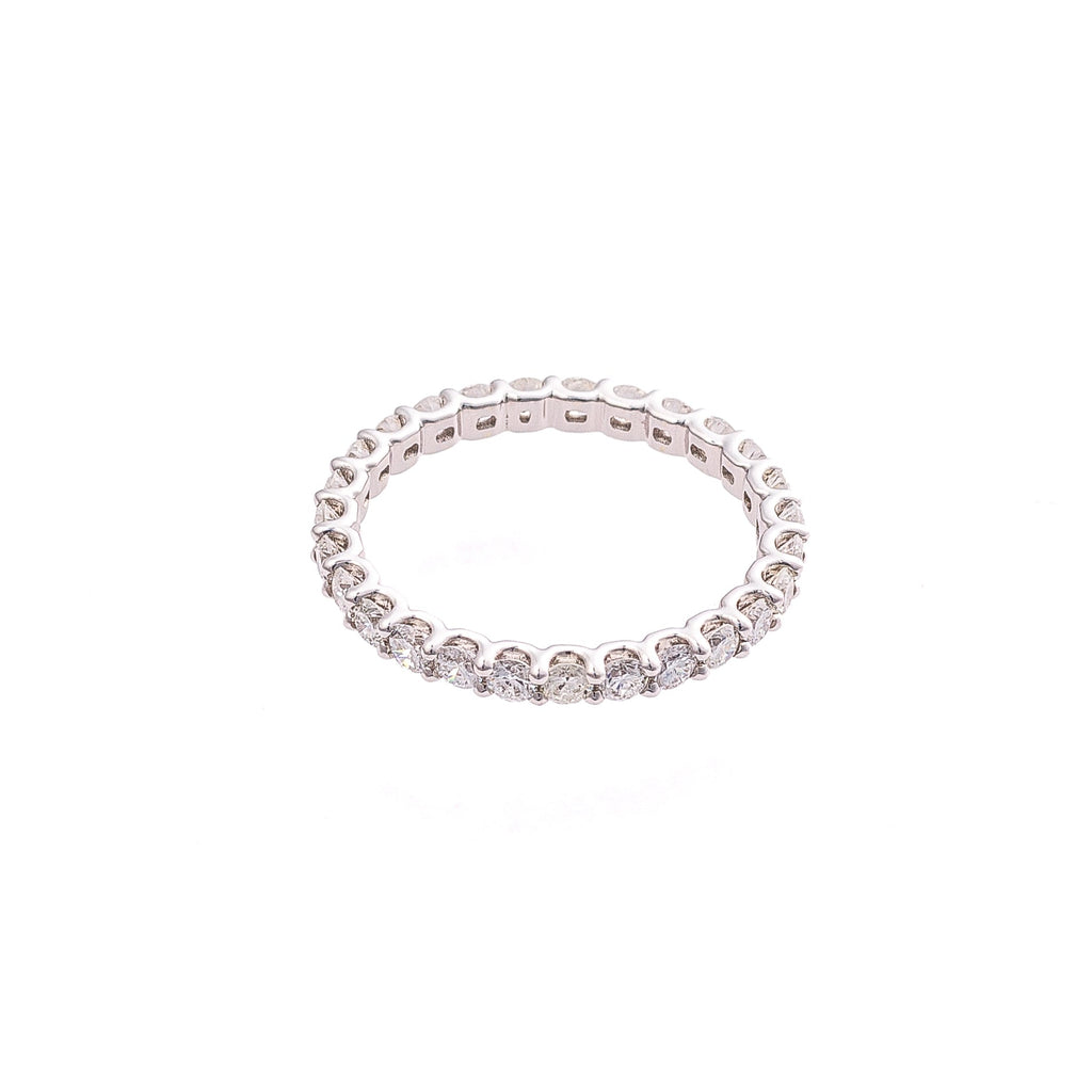 Round U-Setting Eternity Pave Band 1.09ct