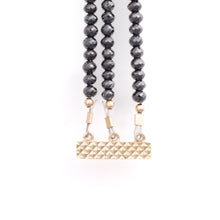 Black Diamond Multi-Strand Necklace with Natural Diamonds