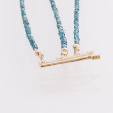 Blue Diamond Multi-Strand Necklace with Natural Diamonds