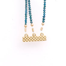 Blue Diamond Multi-Strand Necklace with Natural Diamonds