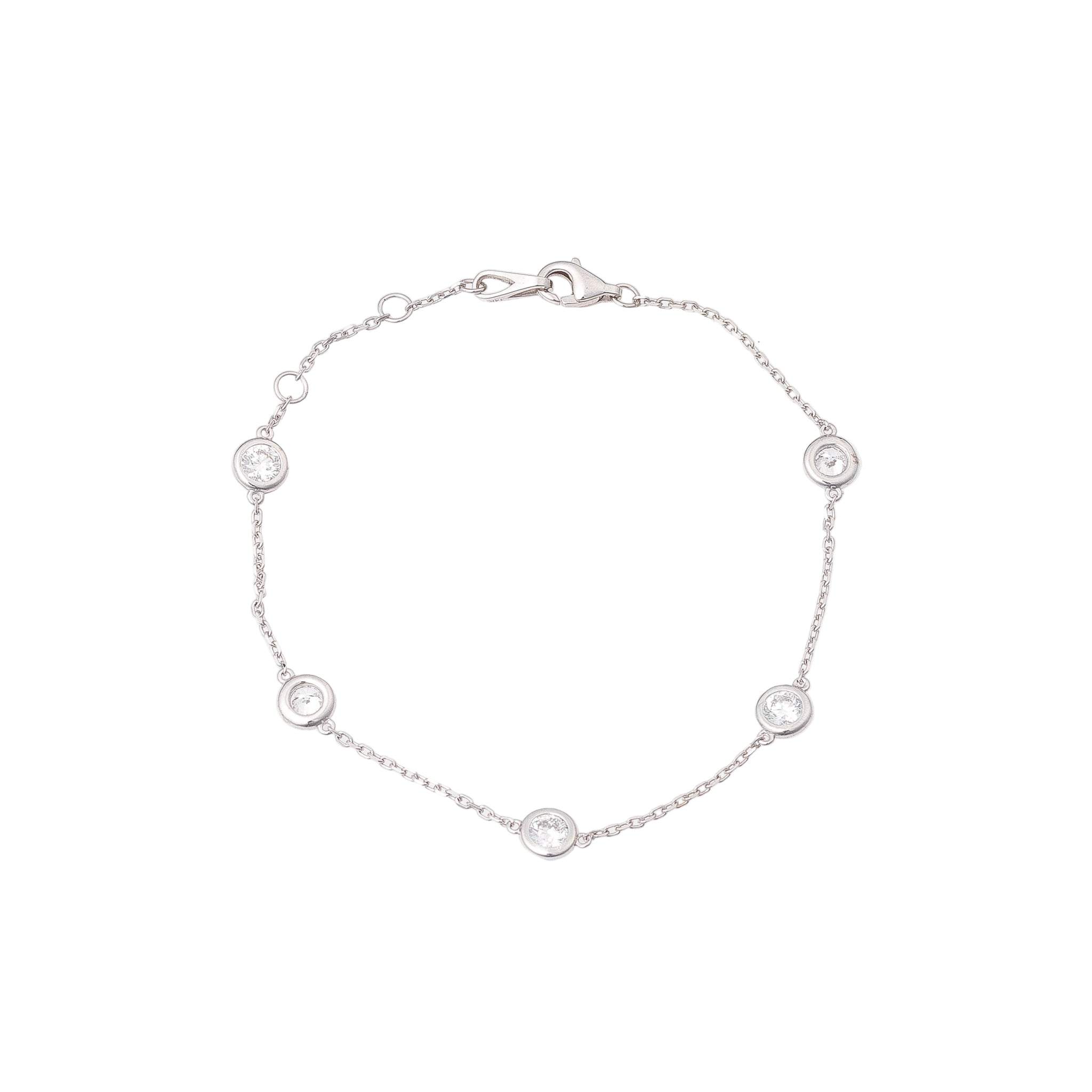 Diamonds by the Yard Bracelet in 14k White Gold